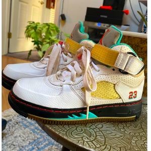 Jordan AF1 Miami Dolphins Edition Hybrids - Youth size 4 fits Women’s size 6